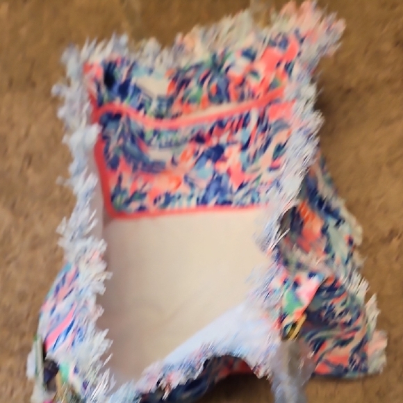 Lilly Pulitzer Gypset Frayed Beach Tote - Picture 7 of 8